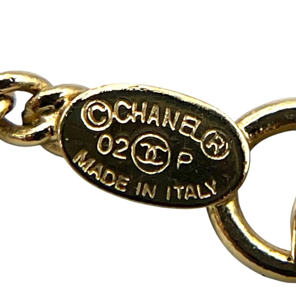 CHANEL Gold Logo Necklace - Picture 5 of 6